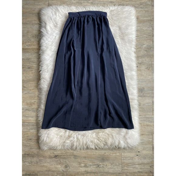 Patrick Collection Vtg Sz M 100% Silk Maxi Skirt - Picture 1 of 4